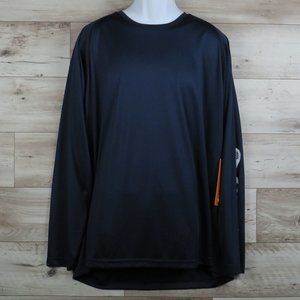 GPS* Men's Long Sleeve Crew Neck Straight Hem Print‎ Back Shirt~ Size 2XL